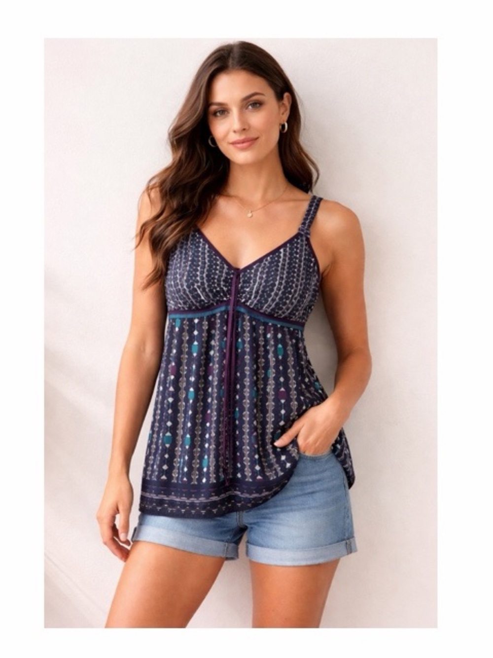 Esprit Vintage Printed Tank Blouse